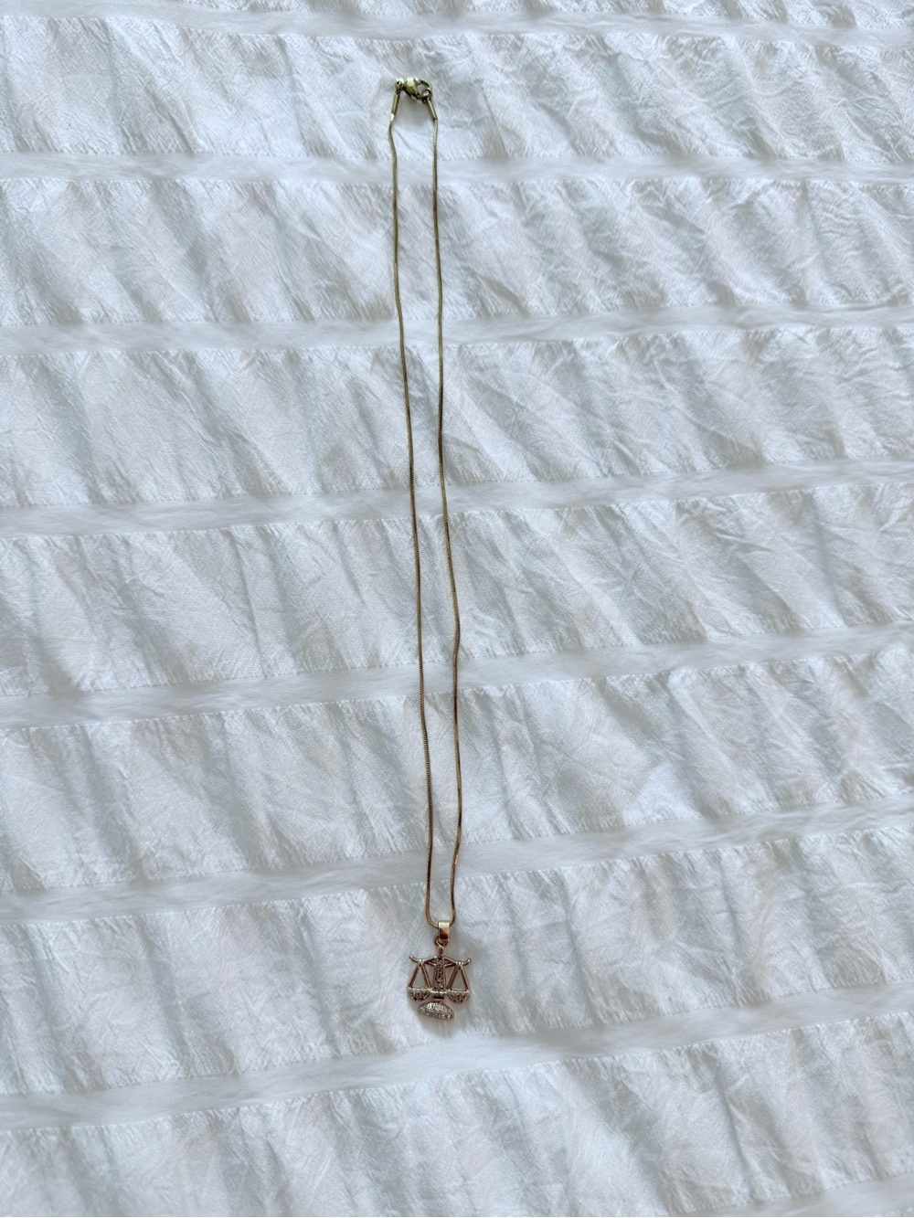 Gold Legal / Law Pendant Necklace - Women Jewelry